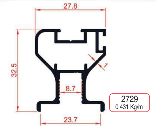 Sliding Rail Cover Profiles - Görsel 1